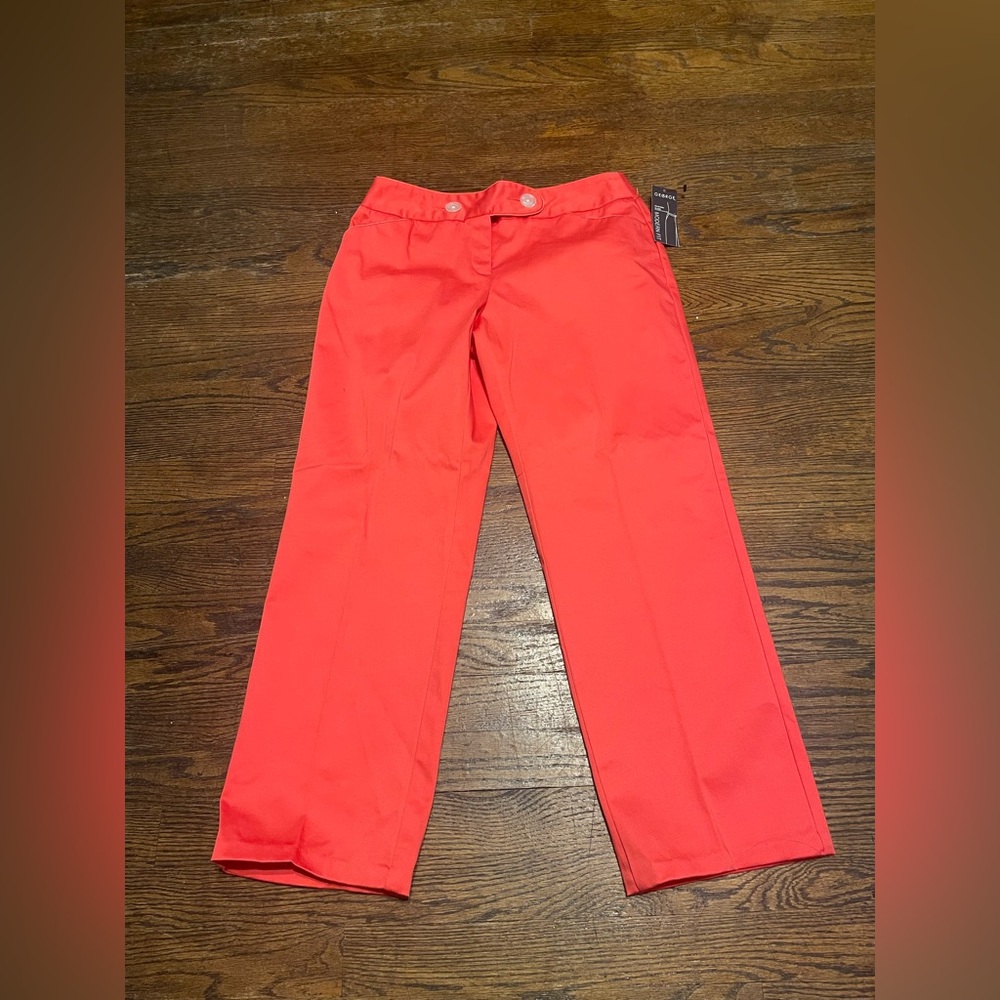 George women’s casual Wide-Leg High-Rise size 6 Pants in Coral NWT - Picture 3 of 15